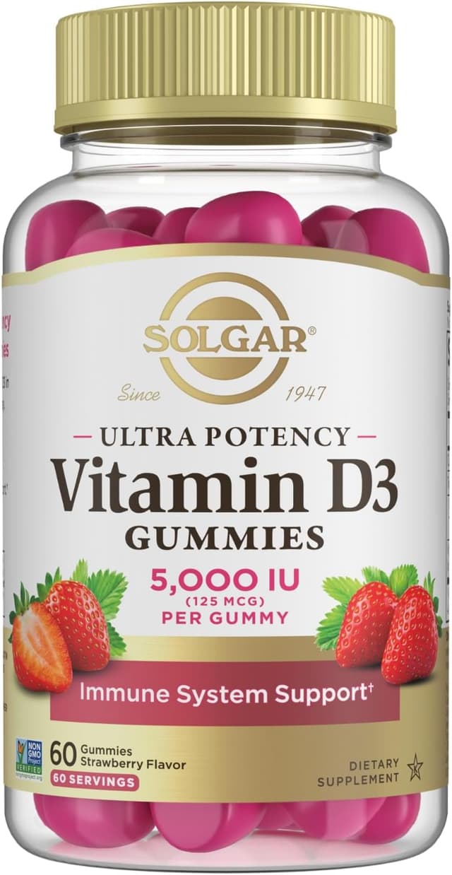 Solgar Vitamin D3 Gummies 5,000 Ultra Potency