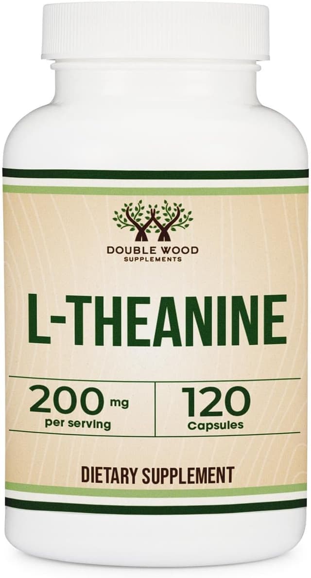 Double Wood Supplements L-Theanine 200mg Capsules