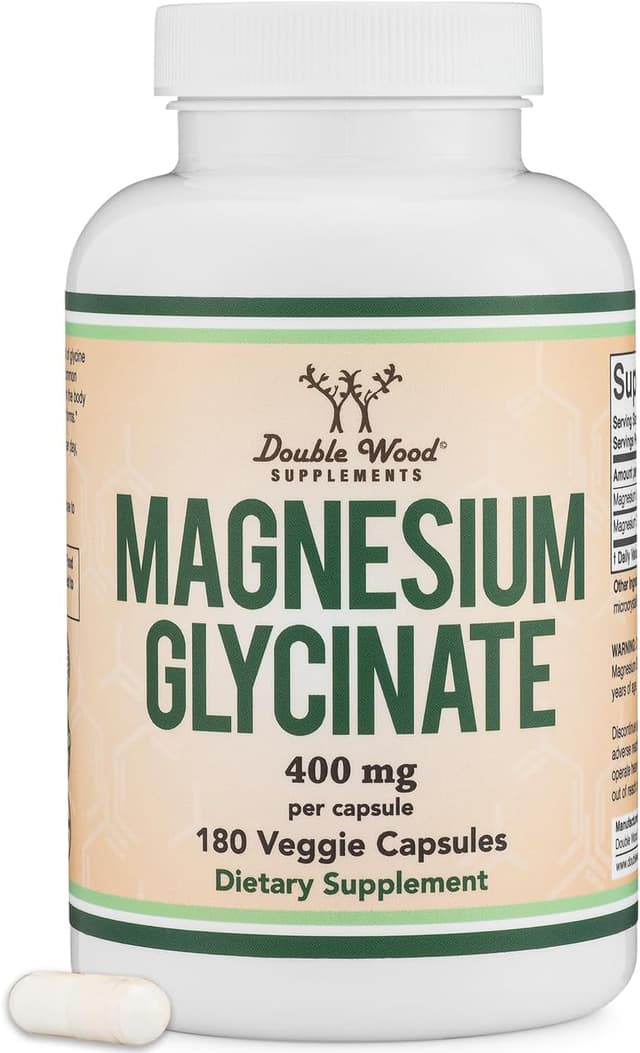 Double Wood Supplements Magnesium Glycinate High Absorption