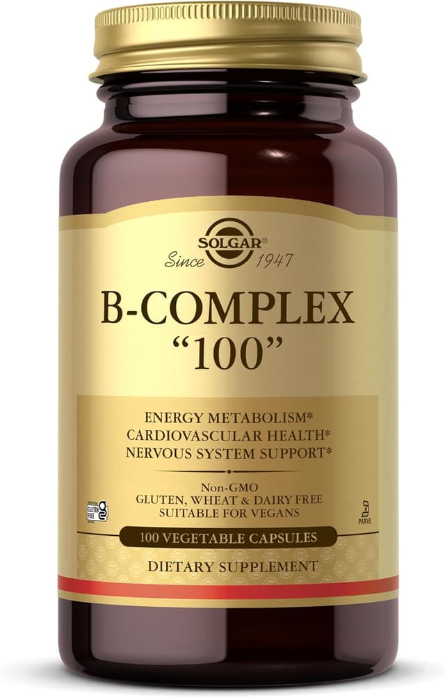 Solgar B-Complex 100 for Energy Metabolism