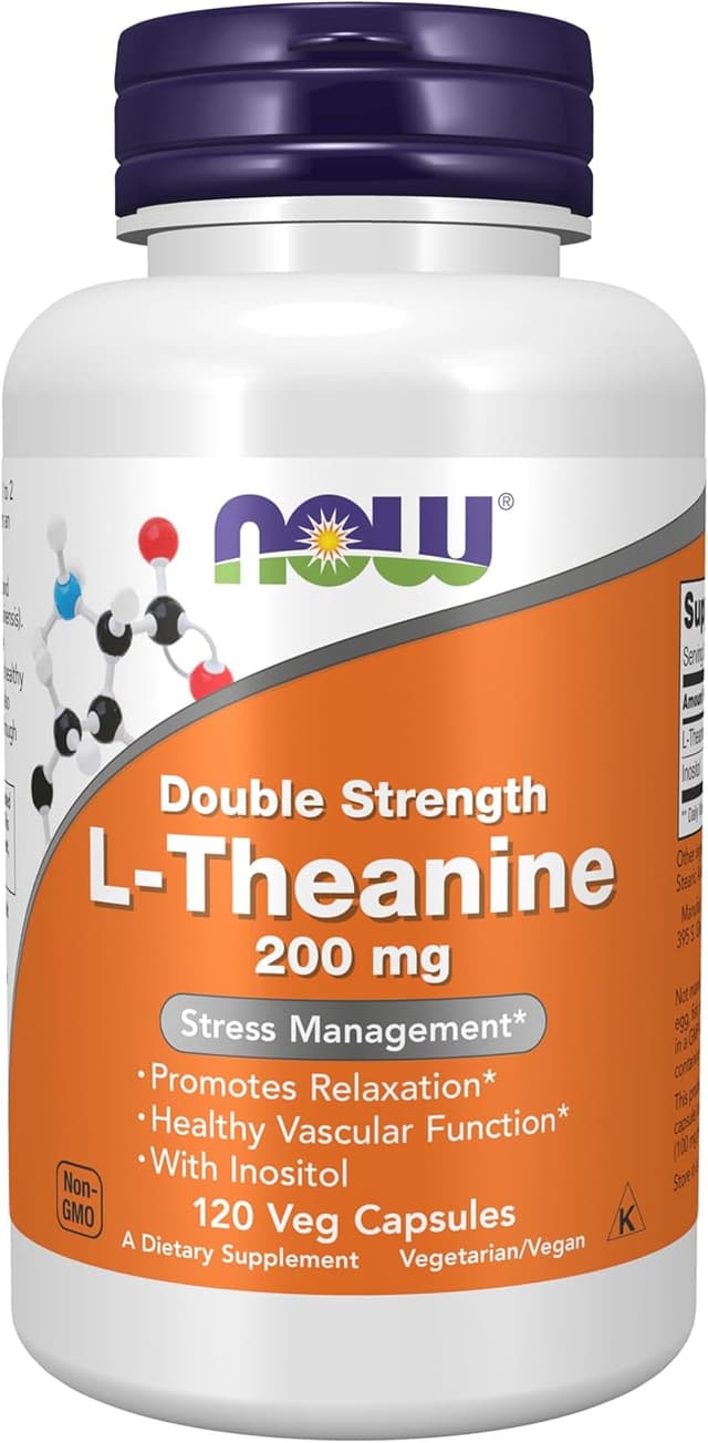 NOW Foods L-Theanine 200mg Capsules